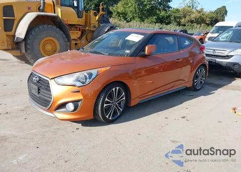 2016 Hyundai Veloster Turbo из США, поврежденный, VIN KMHTC6AE1GU293505